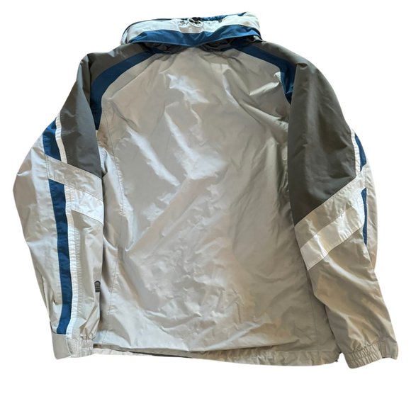 Columbia Silver/Blue/Grey Omnishield Vertex Jacket with Optional Hood - Mens L - Picture 15 of 16